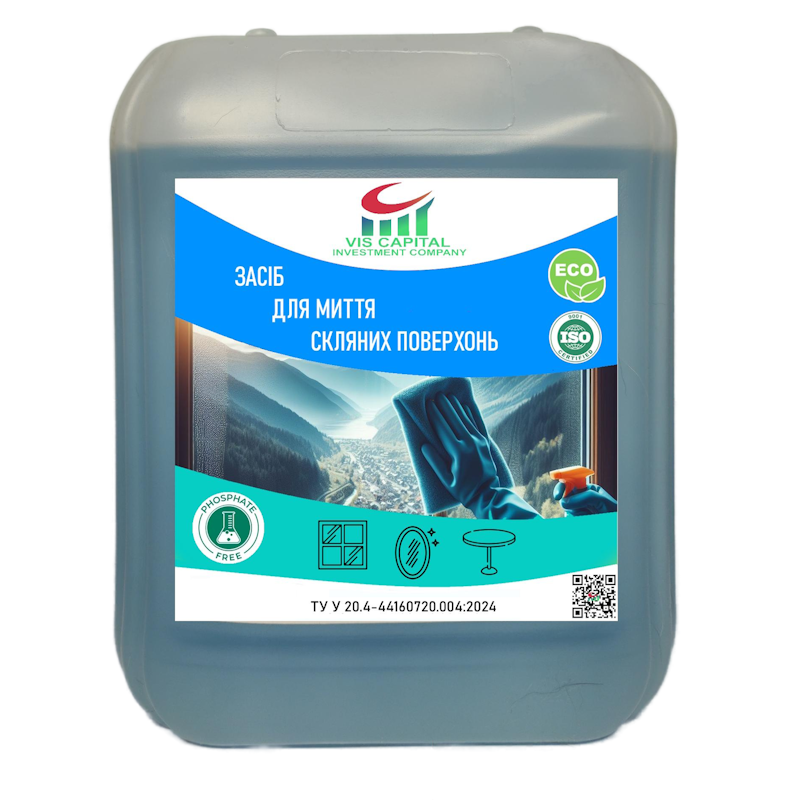 Мийний засіб для скляних поверхонь VIS CAPITAL, 5000мл